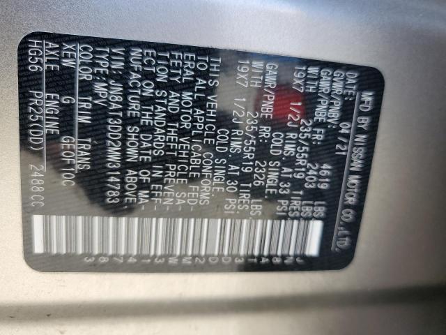 2021 NISSAN ROGUE PLAT JN8AT3DD2MW314783