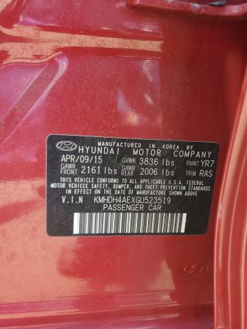 2016 HYUNDAI ELANTRA SE - KMHDH4AEXGU523519