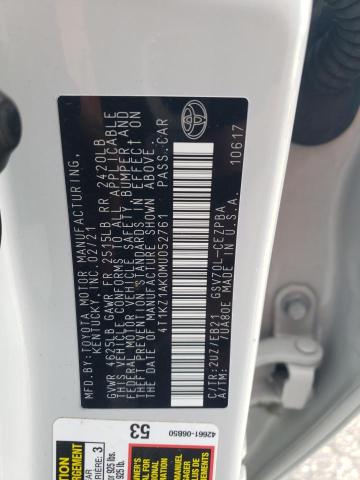 2021 TOYOTA CAMRY TRD - 4T1KZ1AK0MU052761