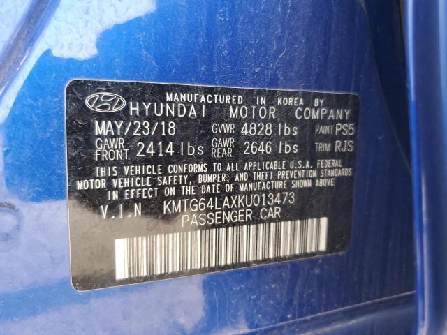 2019 GENESIS G70 ADVANC KMTG64LAXKU013473