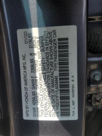 2020 HONDA ACCORD LX - 1HGCV1F11LA054945