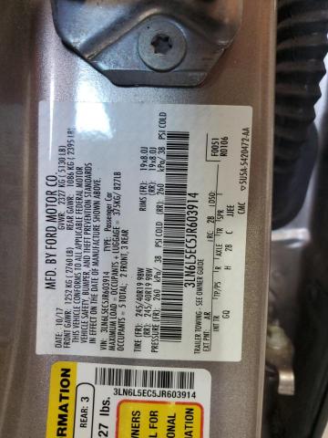 2018 LINCOLN MKZ RESERV 3LN6L5EC5JR603914