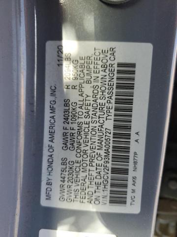 2021 HONDA ACCORD TOU 1HGCV2F93MA005727