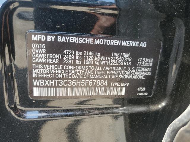 2017 BMW X1 XDRIVE2 WBXHT3C36H5F67884