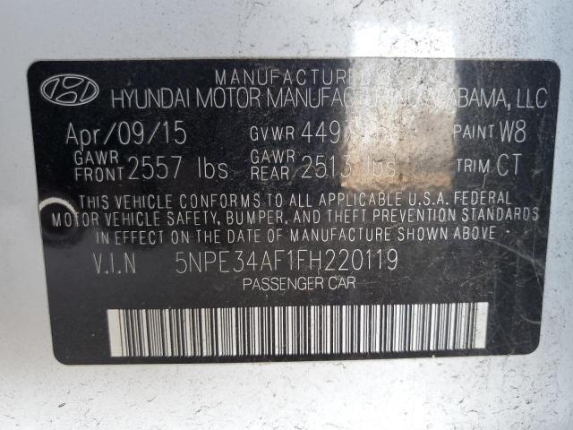 2015 HYUNDAI SONATA SPO - 5NPE34AF1FH220119