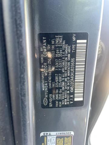 2019 HYUNDAI TUCSON SE - KM8J2CA40KU839686