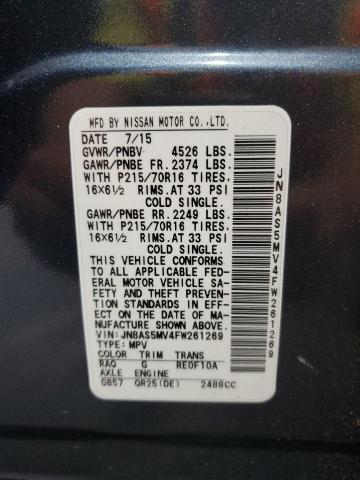 2015 NISSAN ROGUE SELE - JN8AS5MV4FW261269