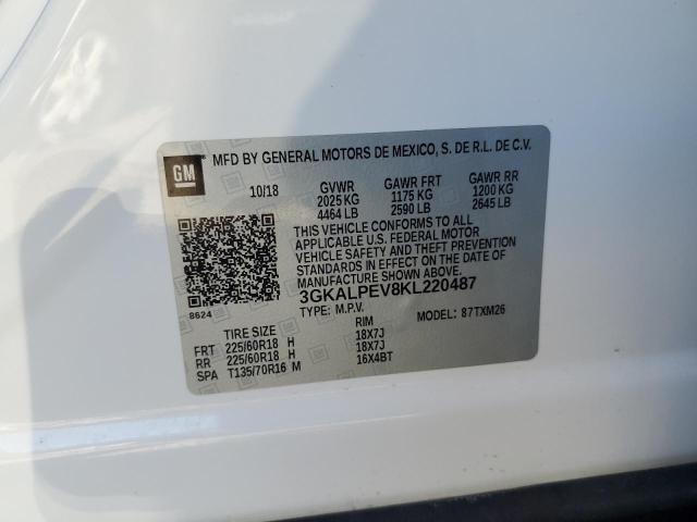 2019 GMC TERRAIN SL 3GKALPEV8KL220487