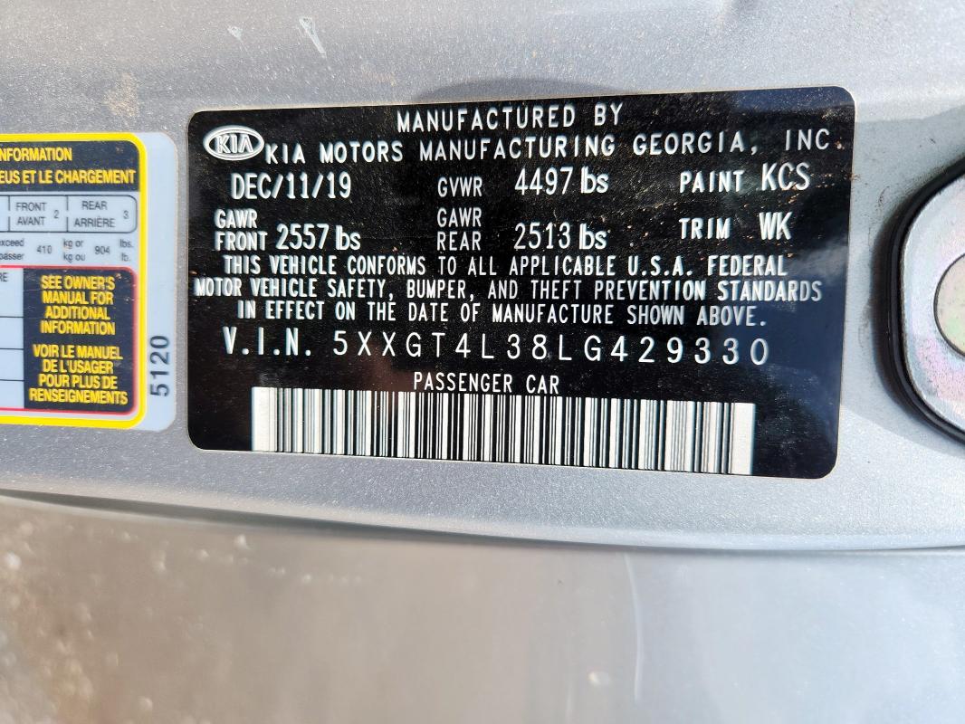 2020 KIA OPTIMA LX - 5XXGT4L38LG429330