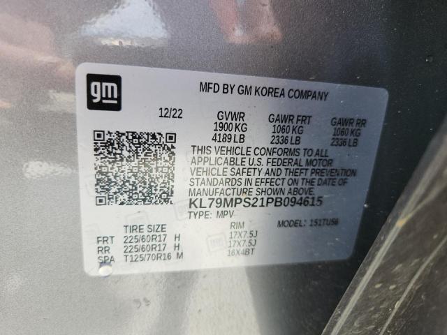 2023 CHEVROLET TRAILBLAZE KL79MPS21PB094615