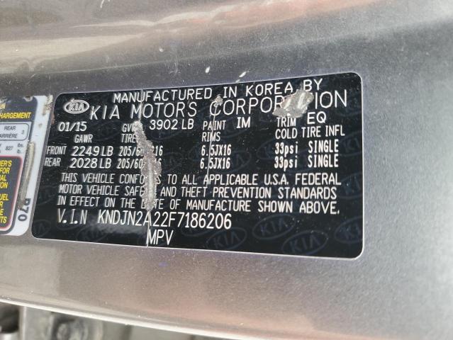 2015 KIA SOUL - KNDJN2A22F7186206