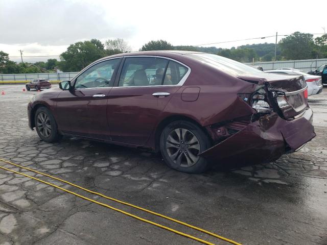 HONDA ACCORD LX 2013 burgundy sedan 4d gas 1HGCR2F30DA029192 photo #3