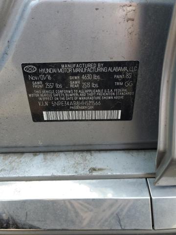 2017 HYUNDAI SONATA SPO 5NPE34AB8HH521566