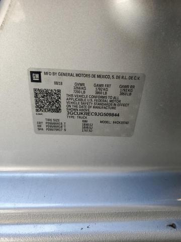 2018 CHEVROLET SILVERADO 3GCUKREC9JG509844
