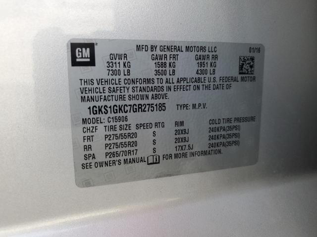 2016 GMC YUKON XL C 1GKS1GKC7GR275185
