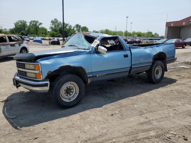 CHEVROLET GMT-400 C2 1991 blue  gas 1GCGC24N5ME120277 photo #1