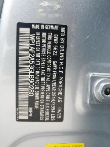 2016 PORSCHE MACAN TURB - WP1AF2A53GLB90280
