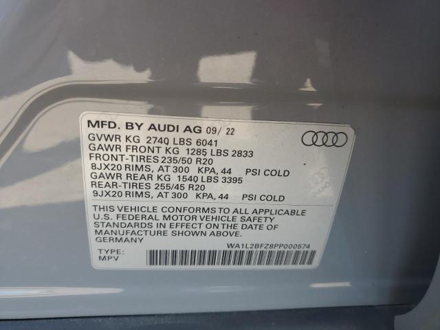 2023 AUDI Q4 E-TRON WA1L2BFZ8PP000574