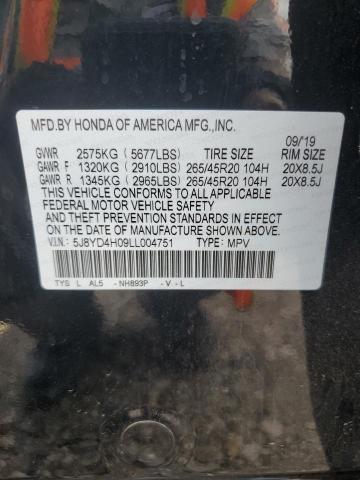 2020 ACURA MDX A-SPEC 5J8YD4H09LL004751