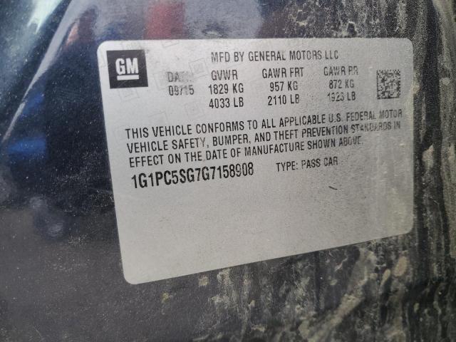 2016 CHEVROLET CRUZE LIMI 1G1PC5SG7G7158908
