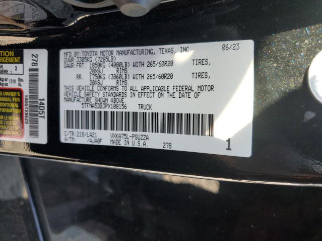 2023 TOYOTA TUNDRA CRE - 5TFNA5DB3PX108156