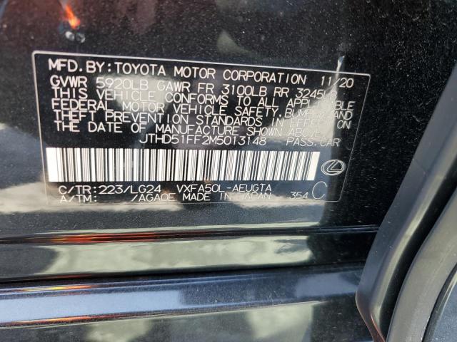2021 LEXUS LS 500 BAS JTHD51FF2M5013148