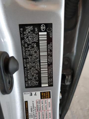 2018 TOYOTA PRIUS PRIM JTDKARFP8J3068271