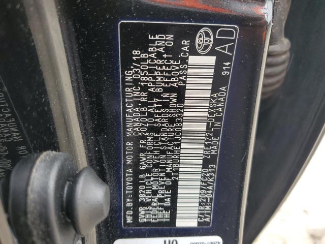 2018 TOYOTA COROLLA L - 2T1BURHE1JC083320