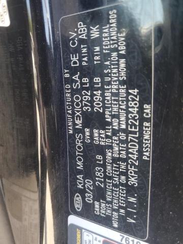 2020 KIA FORTE FE 3KPF24AD7LE234824
