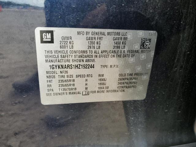 2017 CADILLAC XT5 1GYKNARS1HZ192244