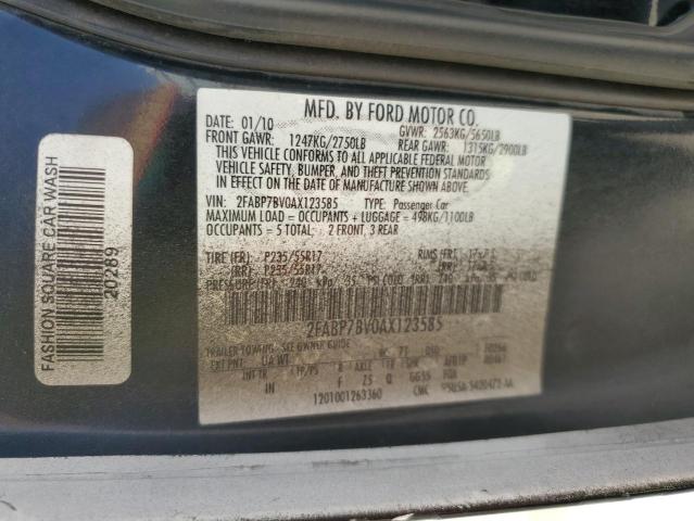 2010 FORD CROWN VICT - 2FABP7BV0AX123585