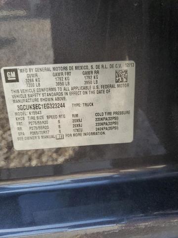 2014 CHEVROLET SILVERADO - 3GCUKSEC1EG323244