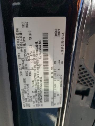 2019 FORD TRANSIT T- - 1FBAX2CG1KKA76553