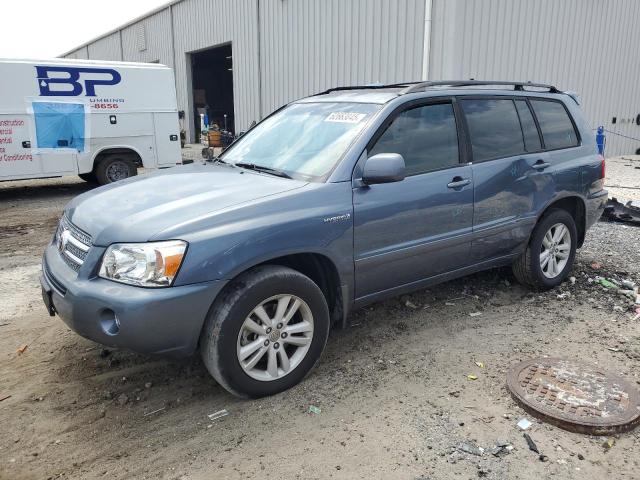 TOYOTA HIGHLANDER 2007 blue  Hybrid JTEGW21A670019626 photo #1
