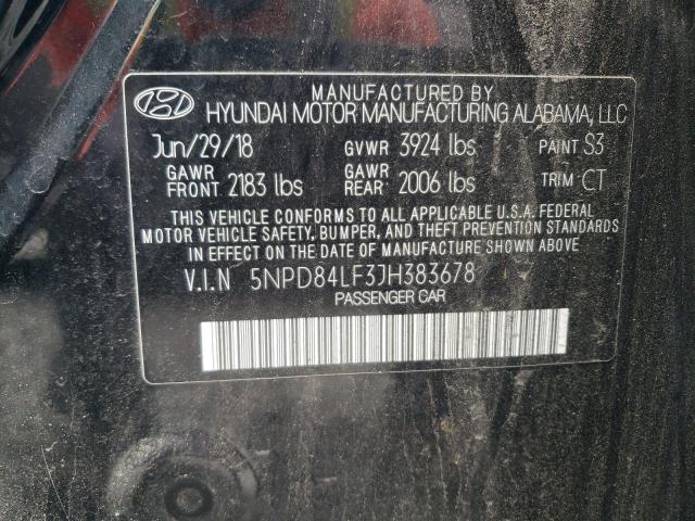 2018 HYUNDAI ELANTRA SE - 5NPD84LF3JH383678