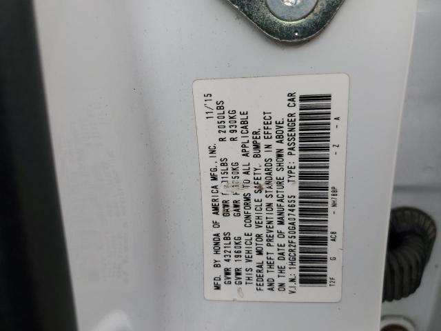 1HGCR2F50GA074655 2016 HONDA ACCORD