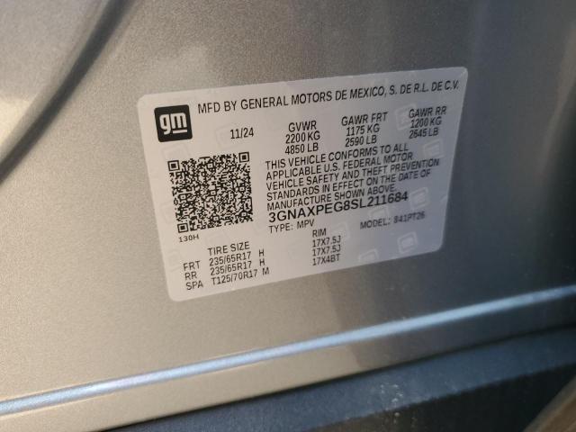 2025 CHEVROLET EQUINOX LT - 3GNAXPEG8SL211684