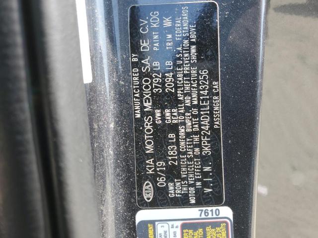 2020 KIA FORTE FE 3KPF24AD1LE143256