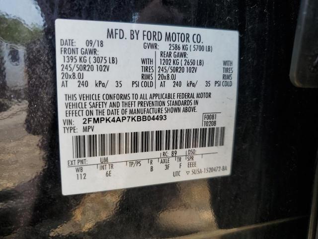 2019 FORD EDGE ST - 2FMPK4AP7KBB04493