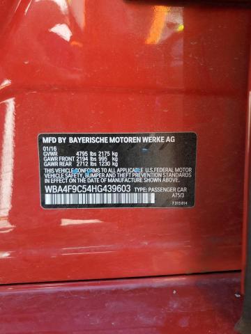 2017 BMW 430XI GRAN WBA4F9C54HG439603