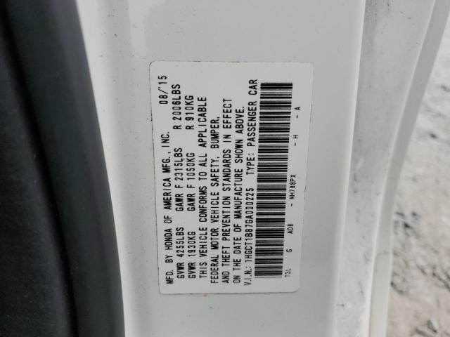 2016 HONDA ACCORD EXL 1HGCT1B87GA000225