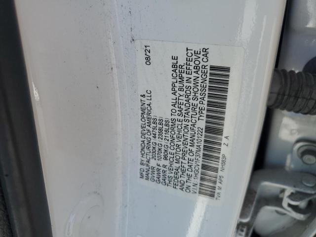 2021 HONDA ACCORD SPO - 1HGCV1F37MA101222