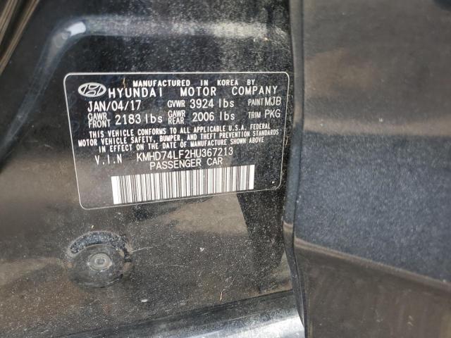 2017 HYUNDAI ELANTRA SE - KMHD74LF2HU367213