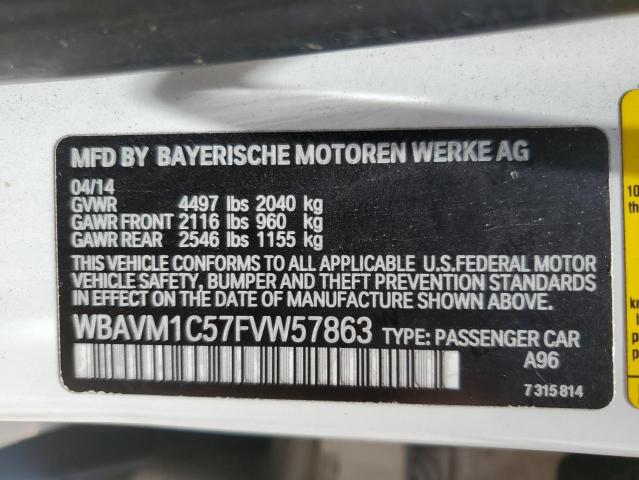 2015 BMW X1 SDRIVE2 WBAVM1C57FVW57863