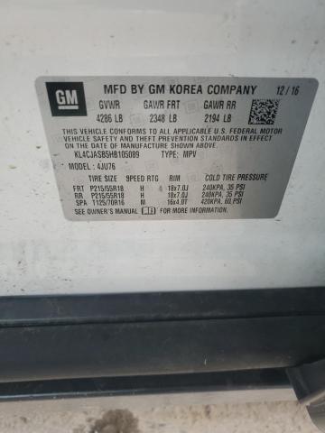 2017 BUICK ENCORE PRE - KL4CJASB5HB105089