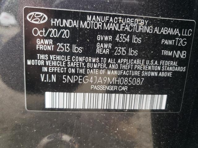 2021 HYUNDAI SONATA SE 5NPEG4JA9MH085087