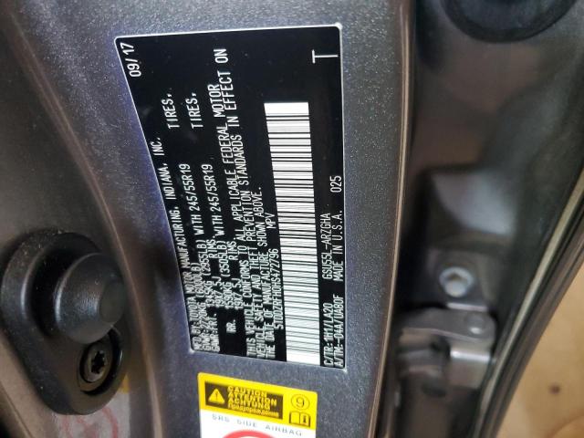 2017 TOYOTA HIGHLANDER - 5TDDZRFH0HS472796