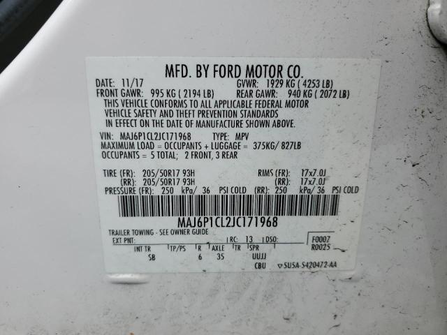 2018 FORD ECOSPORT S - MAJ6P1CL2JC171968