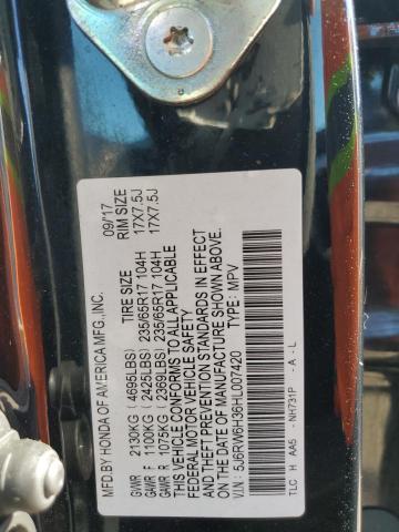 2017 HONDA CR-V LX 5J6RW6H36HL007420