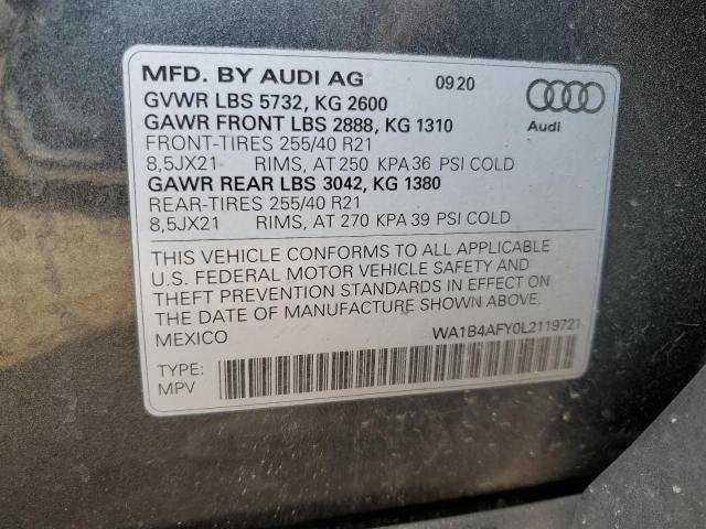 2020 AUDI SQ5 PREMIU WA1B4AFY0L2119721